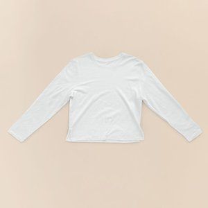 Girlfriend Collective White Leila Long Sleeve